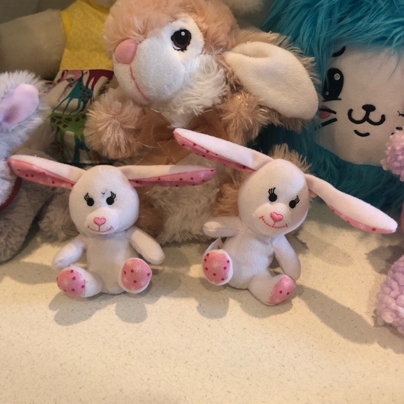 9 Pc Lot of Plush Bunnies & Stuffed Animals Beanie Boos Hallmark Pikmi Pops Gund - Picture 12 of 15
